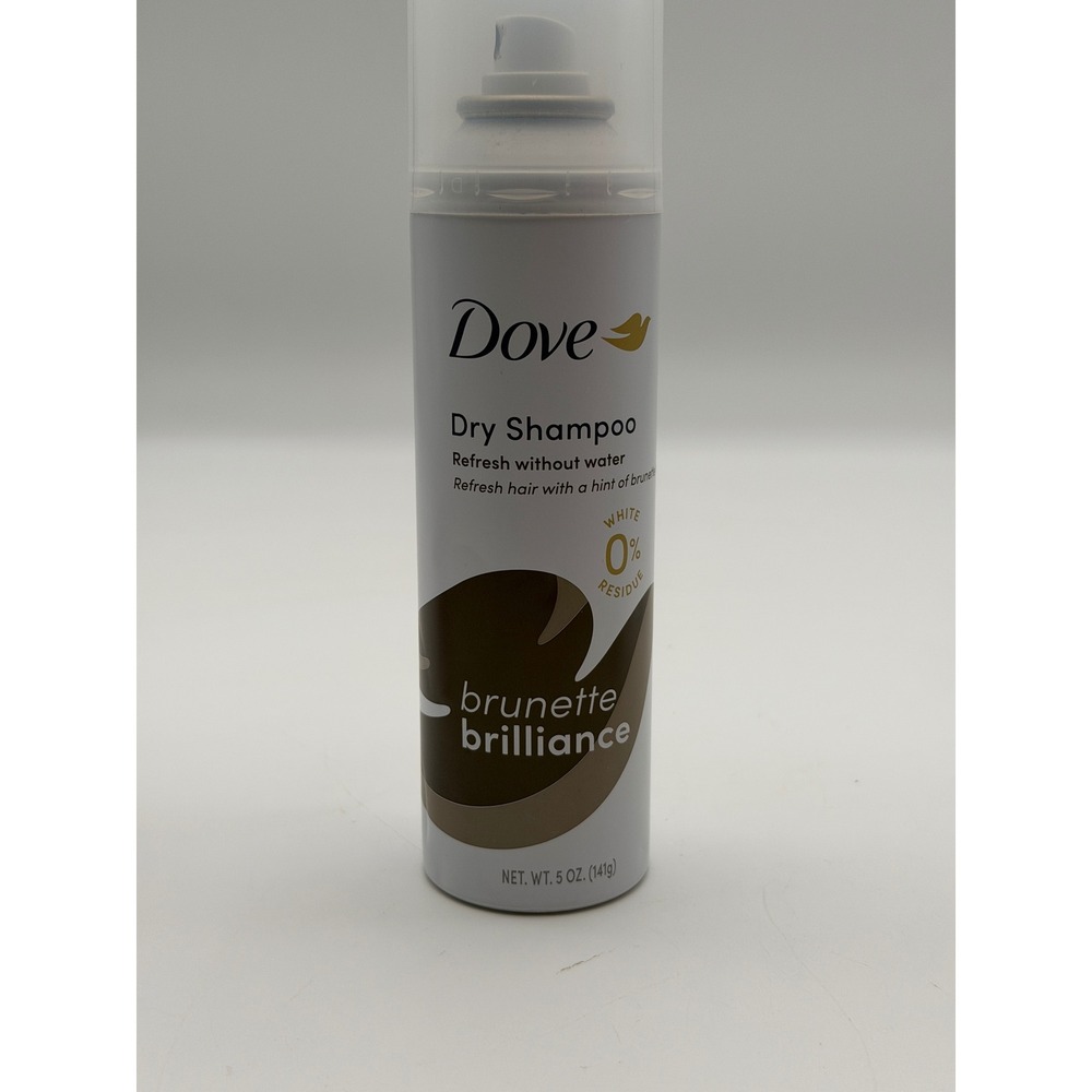 Dove Brunette Brilliance Dry Shampoo 5 oz Refresh Without Water 0% White Residue
